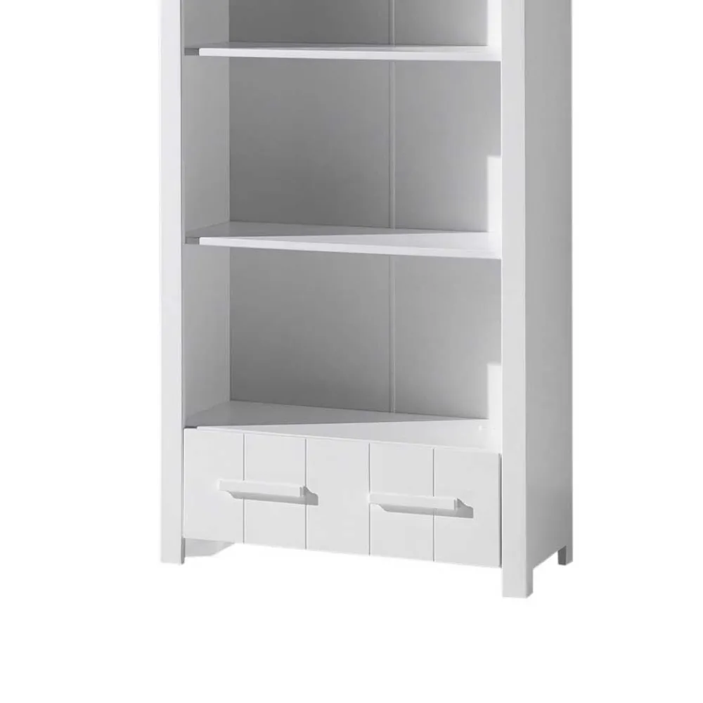 Wohnen Kinderregale*Kinderzimmer Regal in Weiß mit Rückwand - Ellen