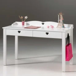 Kinder Wohnen Kinderzimmer Schreibtisch Grandory in Weiß lackiert