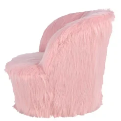 Wohnen Designermöbel|Kindermöbel*Kinderzimmer Sessel in Rosa Kunstfellbezug - Leonid