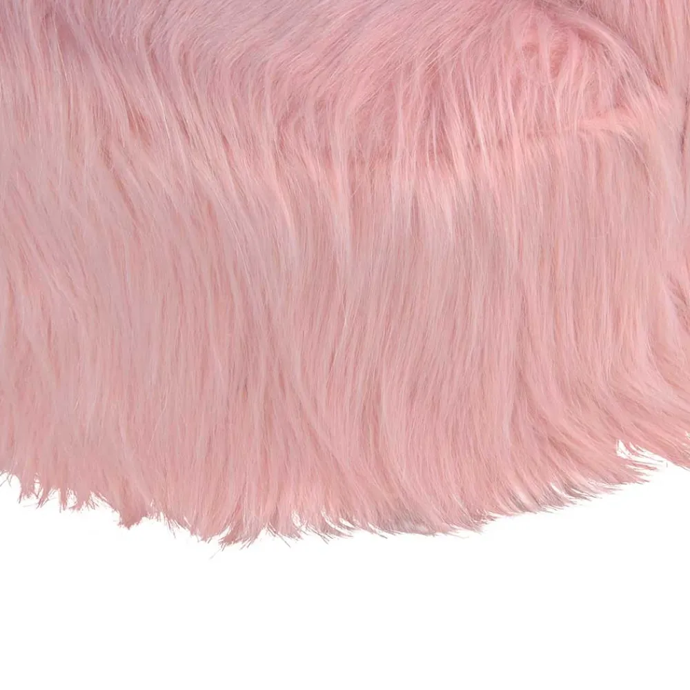 Wohnen Designermöbel|Kindermöbel*Kinderzimmer Sessel in Rosa Kunstfellbezug - Leonid