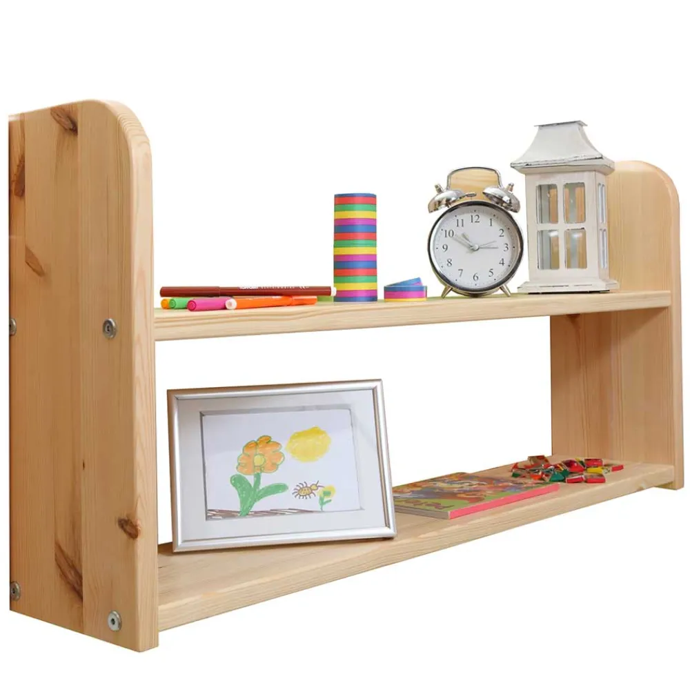 Kinder Wohnen Kinderzimmer Stockbett in Naturfarben - Cartar