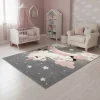 Kinder Wohnen Kinderzimmer Teppich mit Einhorn - Ovestica