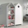 Wohnen Kinderkleiderschränke|Babyzimmerschränke*Kinderzimmerschrank & Regal in Weiß - Indefiva (zweiteilig)