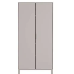Kinder Wohnen Kinderzimmerschrank in Hellgrau - Afilon