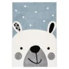 Kinder Wohnen Kinderzimmer-Teppich mit Eisbär Motiv - Beaching