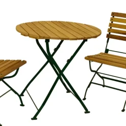 Wohnen Klappbare Gartenmöbel aus Robinie - Capua (dreiteilig)