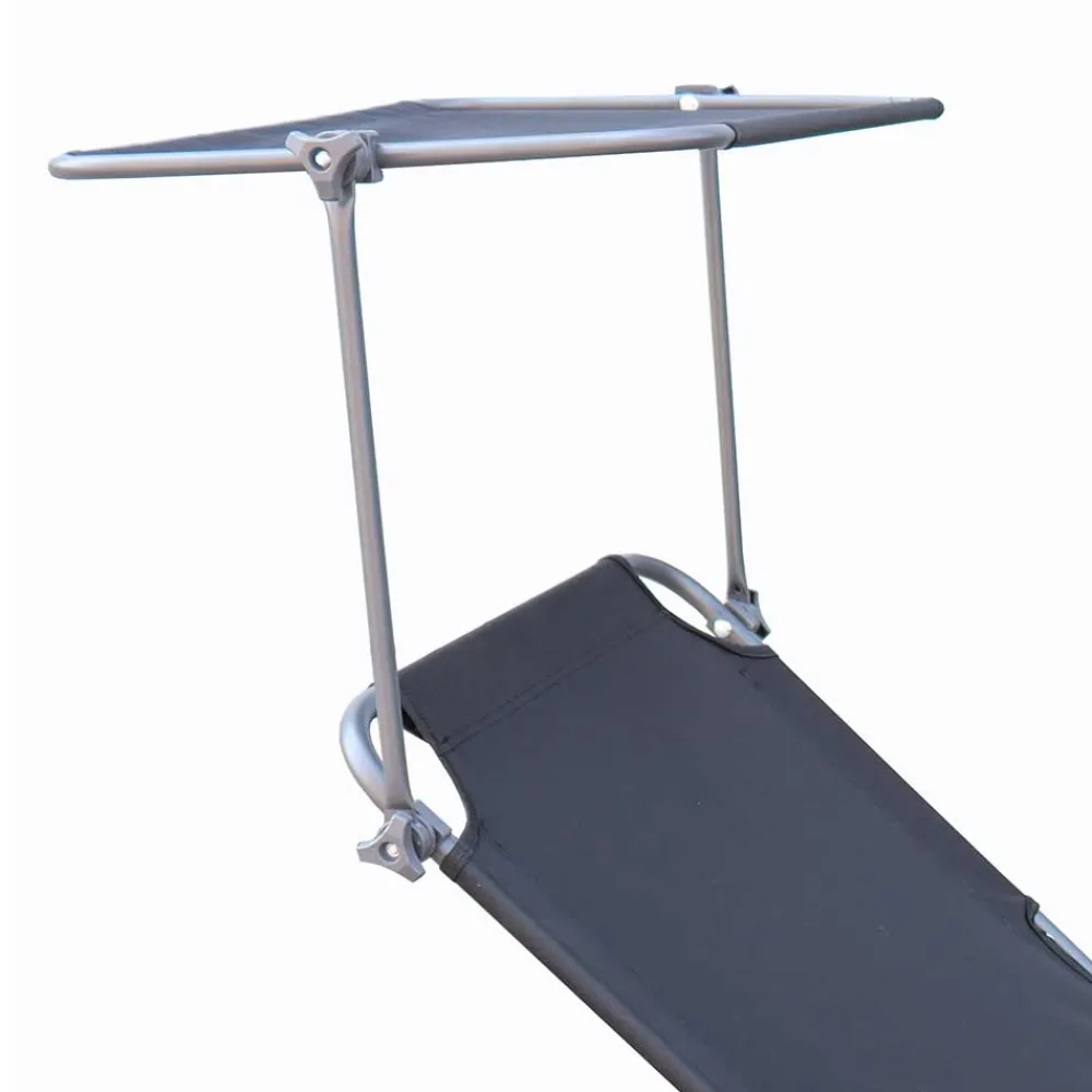 Wohnen Metall-Gartenmöbel|Balkonmöbel*Klappbare Sonnenliege mit Dach - Gioja