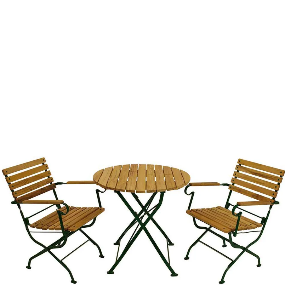 Wohnen Klappbarer Balkontisch mit Klappstühlen - Socavo (dreiteilig)