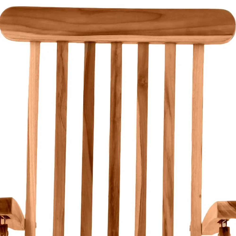 Wohnen Balkonmöbel|Teakholz-Gartenmöbel*Klappbarer Deckchair inklusive Fußablage - Klahuma