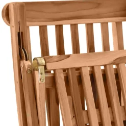 Wohnen Balkonmöbel|Teakholz-Gartenmöbel*Klappbarer Deckchair inklusive Fußablage - Klahuma