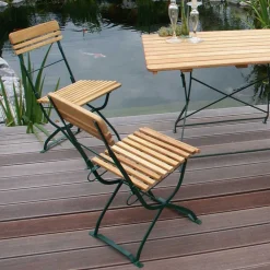 Wohnen Korbmöbel|Metall-Gartenmöbel*Klappbarer Gartenstuhl aus Robinie - Tierra (2er Set)