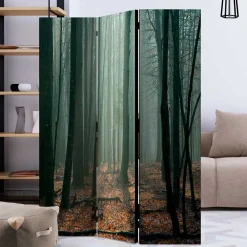 Wohnen Klappbarer Paravent Herbstwald Fotodruck - Stacie