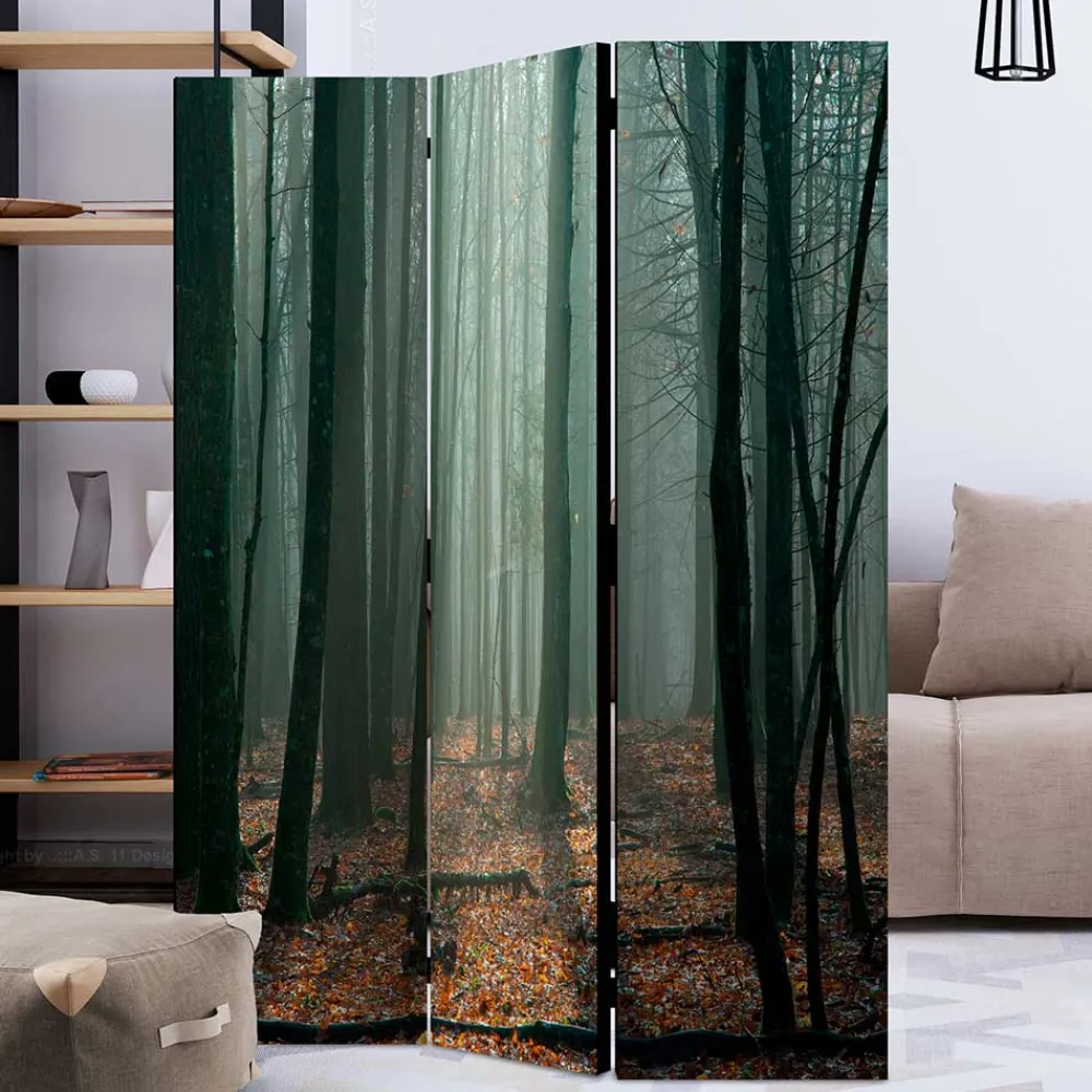 Wohnen Klappbarer Paravent Herbstwald Fotodruck - Stacie