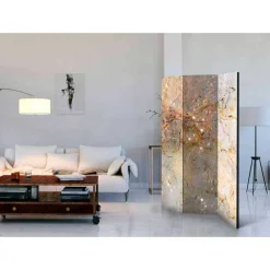 Wohnen Paravents*Klappbarer Raumteiler mit Holzrahmen - Derry