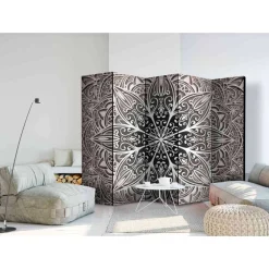 Wohnen Paravents*Klappbarer Sichtschutz in Rosa & Schwarz - Alilva