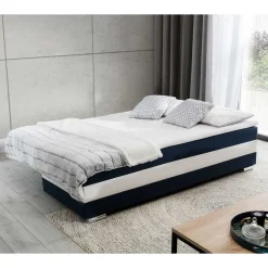 Wohnen Schlafsofas*Klappcouch in Dunkelblau und Weiß - Mingo