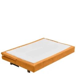 Wohnen Sofas|Sofa*Klappcouch in Ocker mit Eiche - Lyra