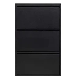 Wohnen 3-Klappen-Schuhschrank in Schwarz - Matic