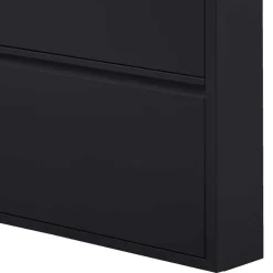 Wohnen 3-Klappen-Schuhschrank in Schwarz - Matic