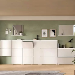 Wohnen Schuhschränke*3-Klappen-Schuhschrank in Weiß - Dany