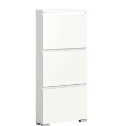 Wohnen Schuhschränke*3-Klappen-Schuhschrank in Weiß - Dany