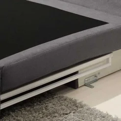 Wohnen Klappsessel in Silber Grau Webstoff - Belania