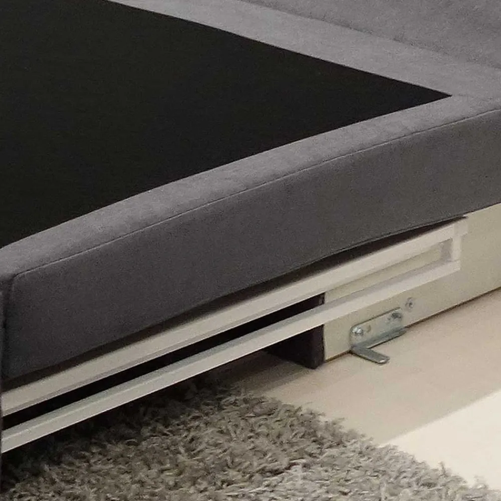 Wohnen Klappsessel in Silber Grau Webstoff - Belania