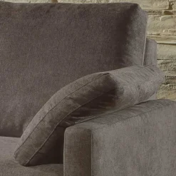 Wohnen Schlafsofas*Klappsofa in Dunkelbraun Stoffbezug - Jovena