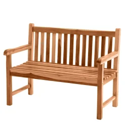 Wohnen Teakholz-Gartenmöbel|Gartenbänke*Klassische Holz Gartenbank mit Lehnen - Klahuma