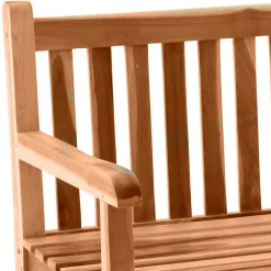 Wohnen Teakholz-Gartenmöbel|Gartenbänke*Klassische Holz Gartenbank mit Lehnen - Klahuma