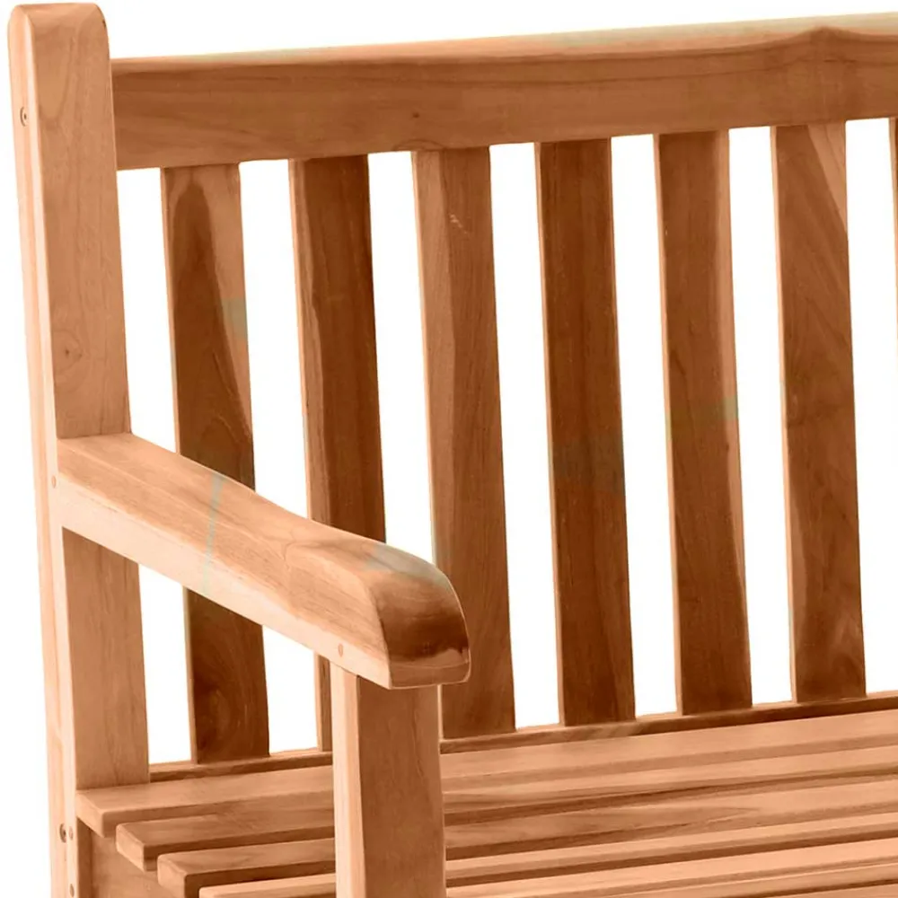 Wohnen Teakholz-Gartenmöbel|Gartenbänke*Klassische Holz Gartenbank mit Lehnen - Klahuma