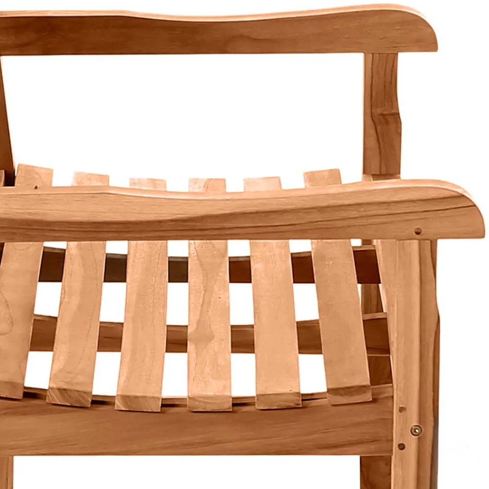 Wohnen Teakholz-Gartenmöbel|Gartenbänke*Klassische Holz Gartenbank mit Lehnen - Klahuma