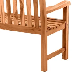 Wohnen Teakholz-Gartenmöbel|Gartenbänke*Klassische Holz Gartenbank mit Lehnen - Klahuma