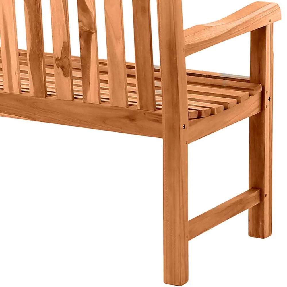 Wohnen Teakholz-Gartenmöbel|Gartenbänke*Klassische Holz Gartenbank mit Lehnen - Klahuma