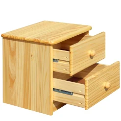 Wohnen Landhausmöbel|Kommoden*Klassische Holz Nachtkommode aus Kiefer - Kascanu