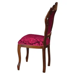 Wohnen Klassischer Essstuhl in Dunkelrot - Vennezo