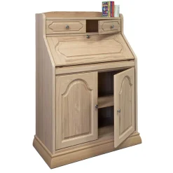 Wohnen Esszimmerschränke|Highboards*Klassischer Schreibschrank Sekretär aus Eiche - Hamptony