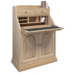 Wohnen Esszimmerschränke|Highboards*Klassischer Schreibschrank Sekretär aus Eiche - Hamptony