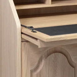 Wohnen Esszimmerschränke|Highboards*Klassischer Schreibschrank Sekretär aus Eiche - Hamptony
