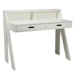 Kinder Wohnen Klassischer Schreibtisch Etzga aus weißem Massivholz