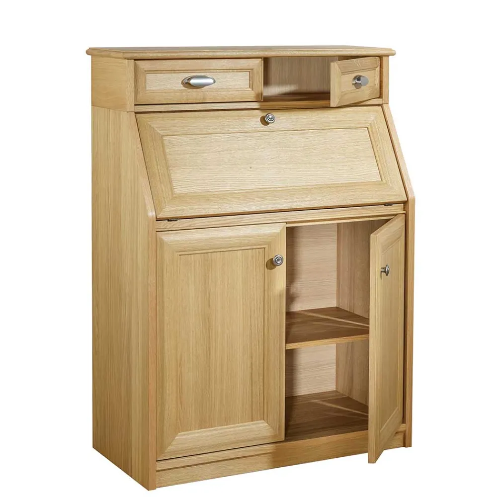 Wohnen Esszimmerschränke*Klassischer Sekretär in Eiche - Optica