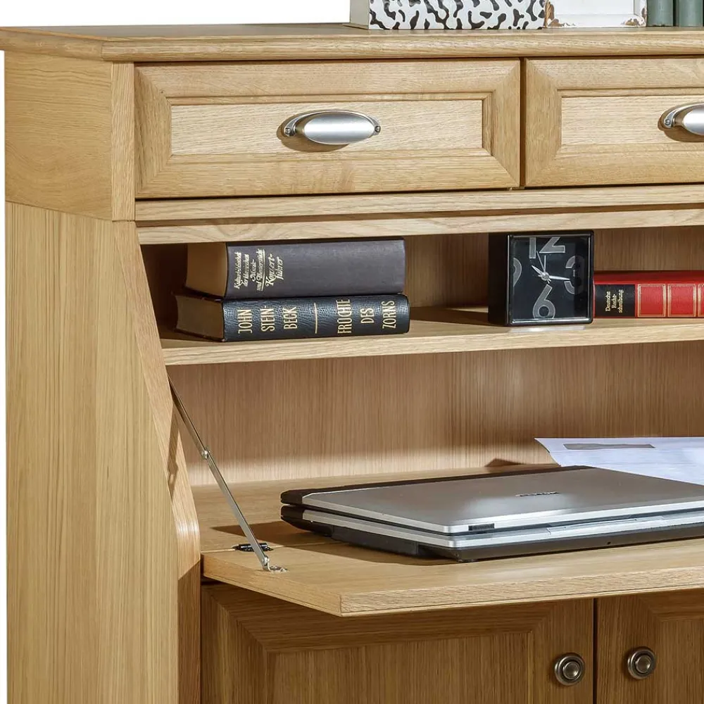 Wohnen Esszimmerschränke*Klassischer Sekretär in Eiche - Optica