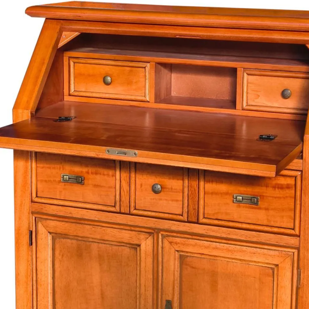 Wohnen Esszimmerschränke*Klassischer Sekretär in Kirschbaumfarben - Troyesa