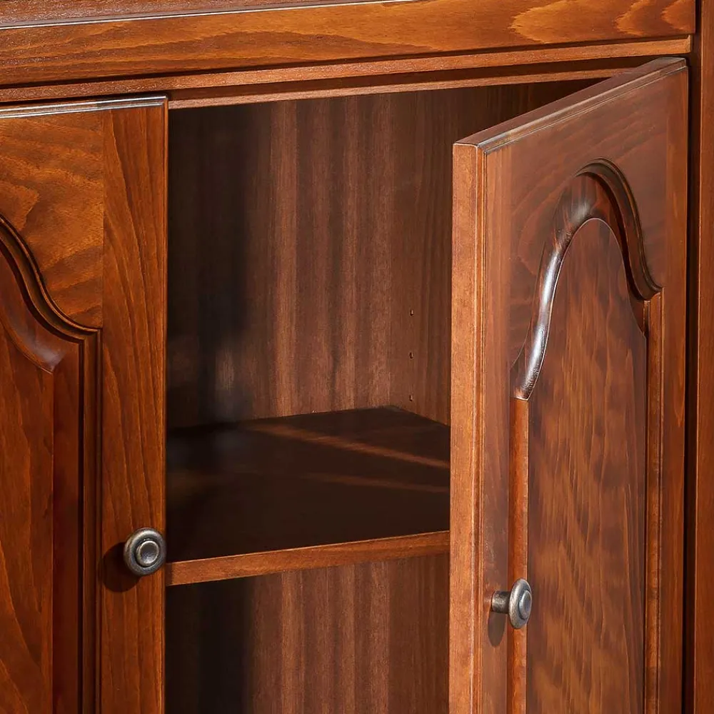 Wohnen Tische|Braune Möbel*Klassischer Sekretär in Nussbaum - Modicca