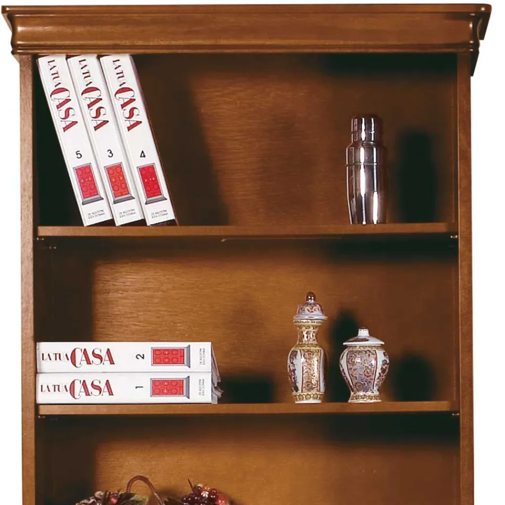 Wohnen Naturholzmöbel|Braune Möbel*Klassisches Bücherregal 85x179x32 cm - Lemerzi