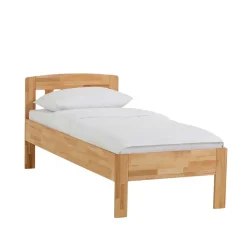 Wohnen Klassisches Holzbett Seriacus mit Kopfteil halboffen