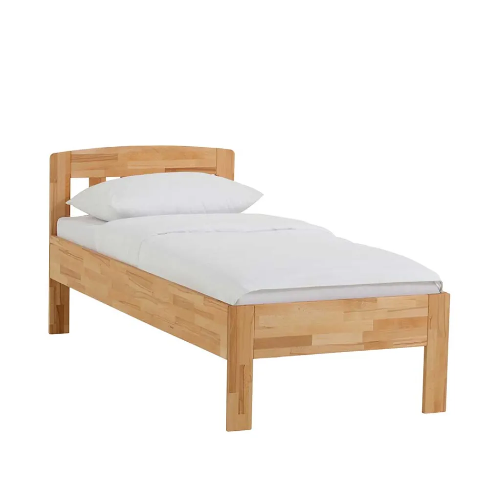 Wohnen Klassisches Holzbett Seriacus mit Kopfteil halboffen