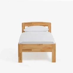 Wohnen Klassisches Holzbett Seriacus mit Kopfteil halboffen