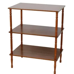 Wohnen Klassisches Regal in Walnussfarben - Roswito