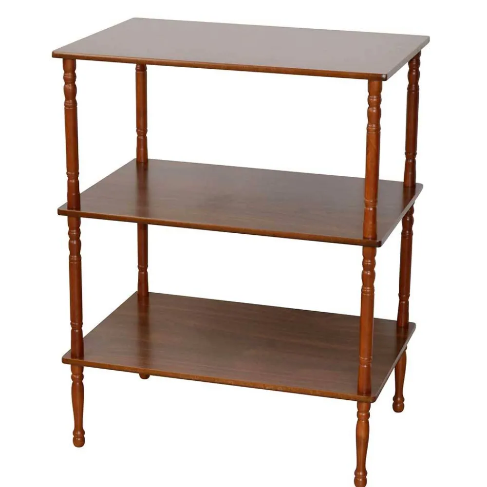 Wohnen Klassisches Regal in Walnussfarben - Roswito